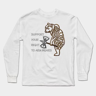 Armed Bear Long Sleeve T-Shirt